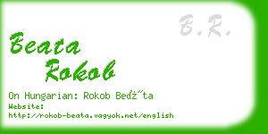 beata rokob business card